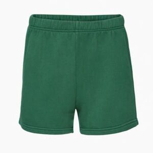 TNA COZY FLEECE PERFECT HI-RISE 3" SWEATSHORT Green Size 2XS